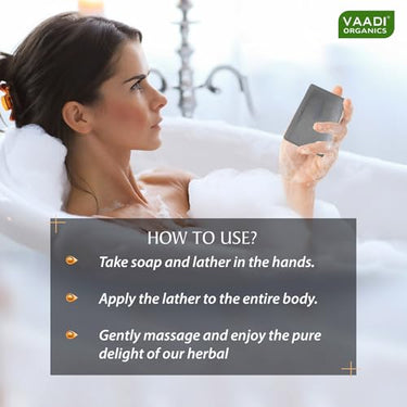 Vaadi Herbals Pvt Ltd Value Pack Of 3 Activated Charcoal Soap (3 X 75 Gms), 75 g